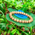 Safed Chandan Bracelet - Natural White Sandalwood for Peace & Meditation with Lab Certificate - Malawala