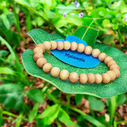 Safed Chandan Bracelet - Natural White Sandalwood for Peace & Meditation with Lab Certificate - Malawala