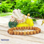 Safed Chandan Bracelet - Natural White Sandalwood for Peace & Meditation with Lab Certificate - Malawala