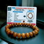Safed Chandan Bracelet - Natural White Sandalwood for Peace & Meditation with Lab Certificate - Malawala