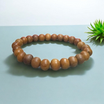 Safed Chandan Bracelet - Natural White Sandalwood for Peace & Meditation with Lab Certificate - Malawala