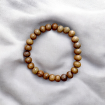 Safed Chandan Bracelet - Natural White Sandalwood for Peace & Meditation with Lab Certificate - Malawala