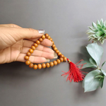 Safed Chandan Mala - Natural White Sandalwood for Peace & Meditation with Lab Certificate - Malawala
