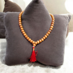 Safed Chandan Mala - Natural White Sandalwood for Peace & Meditation with Lab Certificate - Malawala