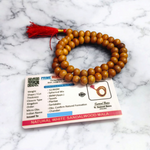 Safed Chandan Mala - Natural White Sandalwood for Peace & Meditation with Lab Certificate - Malawala