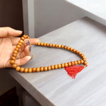 Safed Chandan Mala - Natural White Sandalwood for Peace & Meditation with Lab Certificate - Malawala