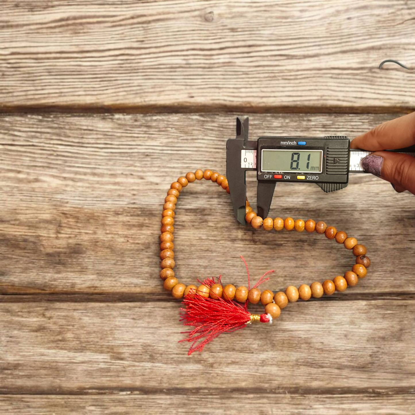 Safed Chandan Mala - Natural White Sandalwood for Peace & Meditation with Lab Certificate - Malawala