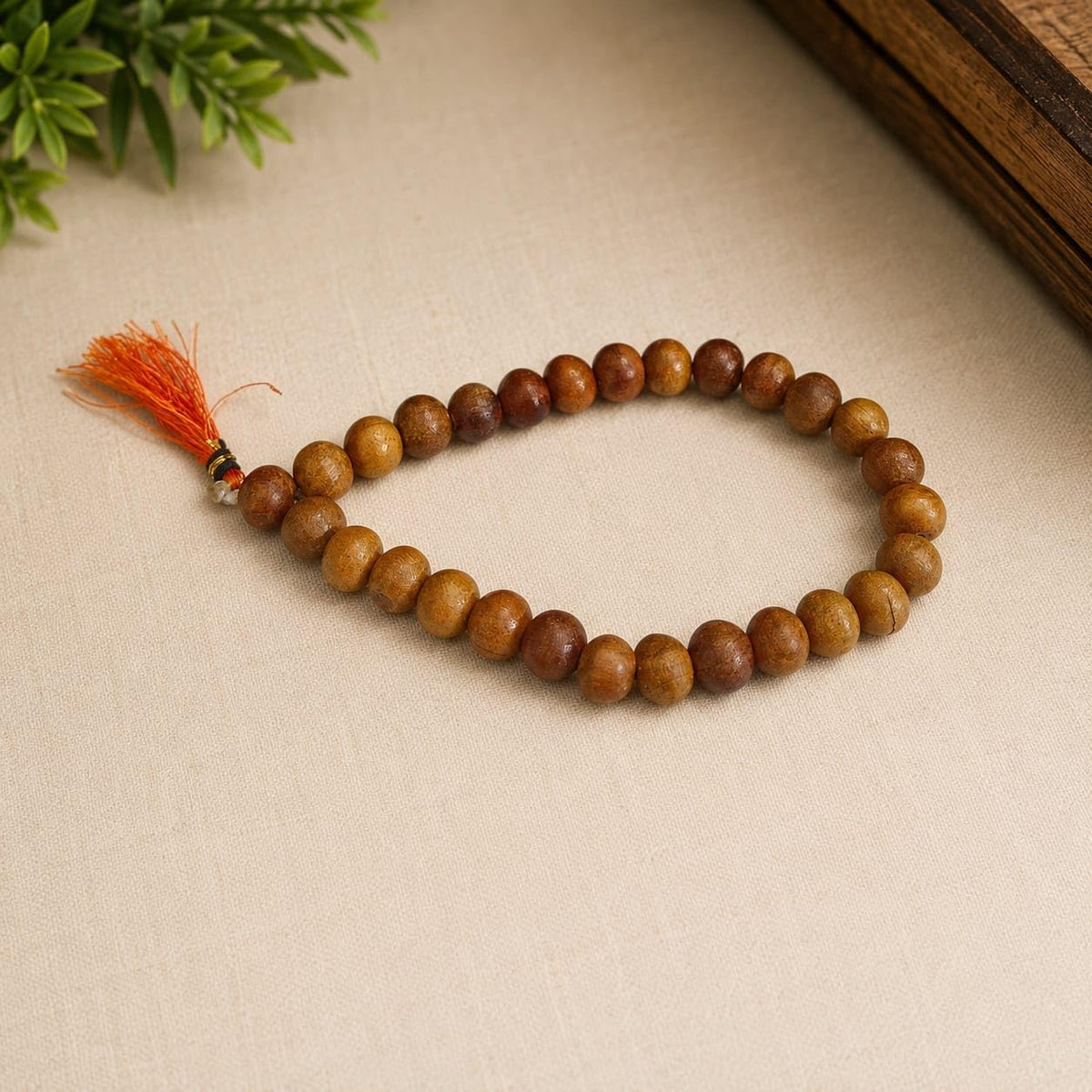 Safed Chandan (White Sandalwood) Jaap Mala 8MM 27+1 Beads | Malawala