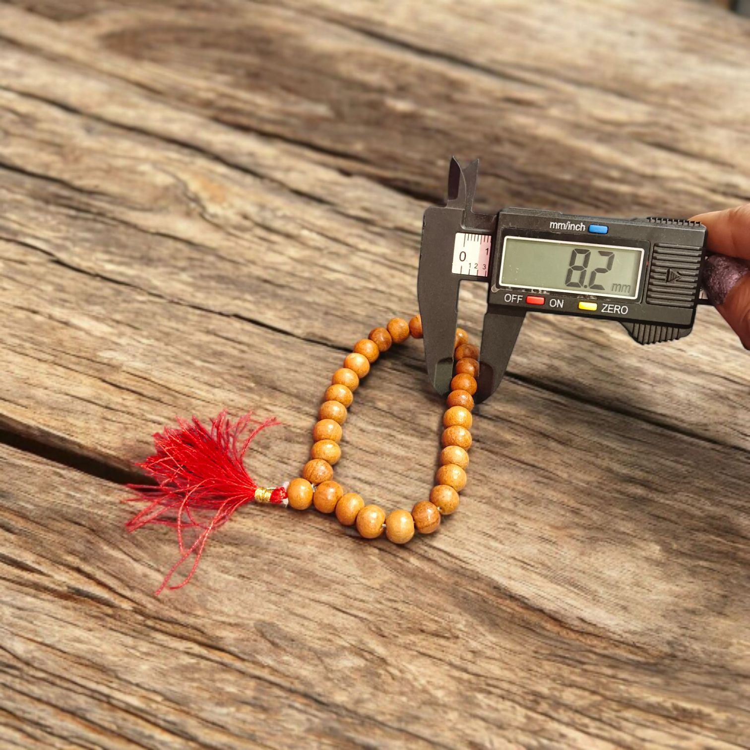 Safed Chandan (White Sandalwood) Jaap Mala 8MM 27+1 Beads | Malawala