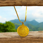 Sai Kawach Pendant in Brass | Shirdi Sai Baba Kawach with Chain