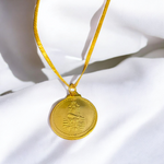Sai Yantra in Brass Pendant - Shirdi Sai Baba Locket with Chain for Blessings & Protection - Malawala