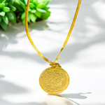 Sai Yantra in Brass Pendant - Shirdi Sai Baba Locket with Chain for Blessings & Protection - Malawala