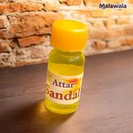 Sandal Attar Set of 4 – 2ML | Natural Chandan Itra for Calmness, Spiritual Use & Refreshing Fragrance – Malawala