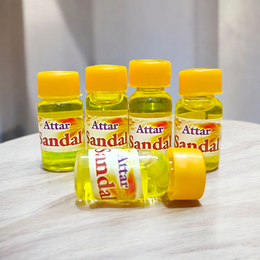 Sandal Attar Set of 4 – 2ML | Natural Chandan Itra for Calmness, Spiritual Use & Refreshing Fragrance – Malawala