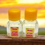 Sandal Attar Set of 4 – 2ML | Premium Perfume by Veena for a Warm, Earthy Fragrance – Malawala