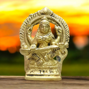 Saraswati Idol in Brass | Goddess Saraswati | Malawala