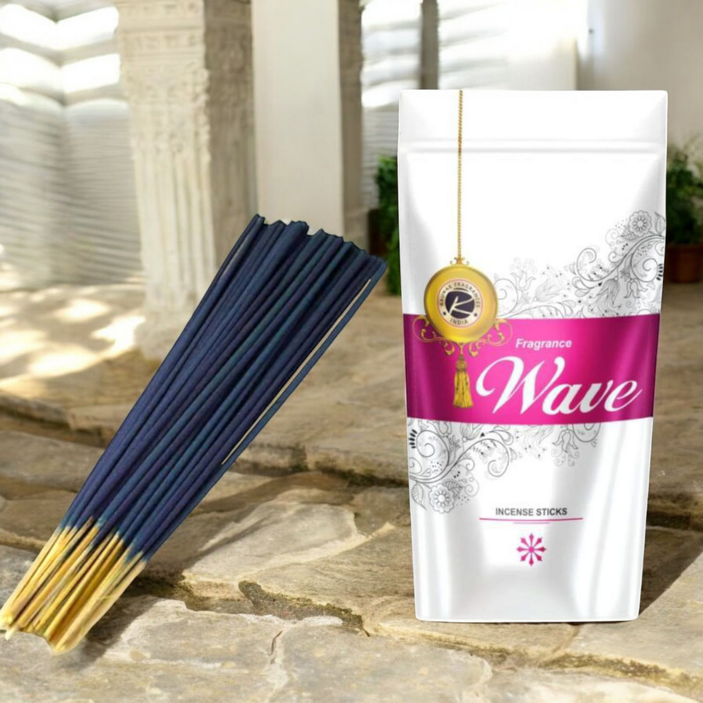 Agarbatti Sticks – Fragrance Wave Incense 130g with Zipper Pack – Malawala