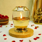 Set of 12 hand-rolled cotton Kalava wicks (Mauli Batti) in red-yellow color, arranged neatly for pooja use