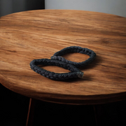 Set of 2 Handmade Black Dhaga Bracelets for Nazar Suraksha, adjustable sacred thread for spiritual protection and daily use