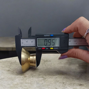 Set of 2 small brass bowls for chandan and kum kum, with smooth finish and elegant design, perfect for puja and temple use