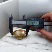 Set of 2 small brass bowls for chandan and kum kum, with smooth finish and elegant design, perfect for puja and temple use