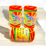 Set of 3 red sacred threads (Lal Moli) neatly coiled, used in Hindu rituals and ceremonies