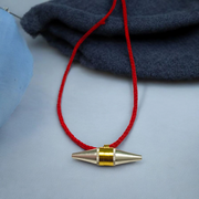 Set of 5 Triloh Taweez spiritual amulets made with copper, brass, and iron, including a free Bhojpatra sheet for personalized prayers