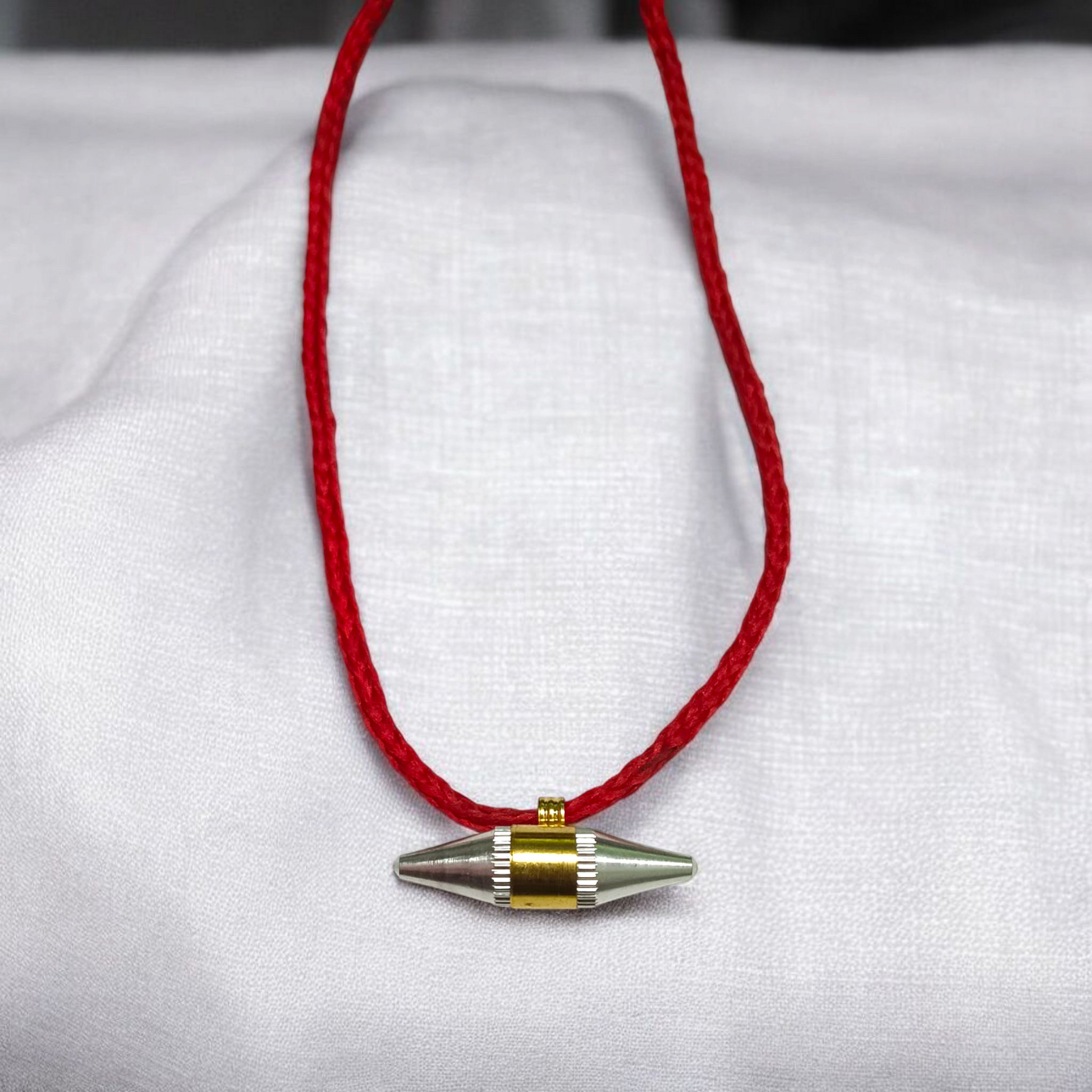 Set of 5 Triloh Taweez spiritual amulets made with copper, brass, and iron, including a free Bhojpatra sheet for personalized prayers