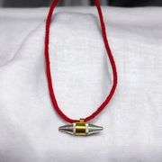 Set of 5 Triloh Taweez spiritual amulets made with copper, brass, and iron, including a free Bhojpatra sheet for personalized prayers