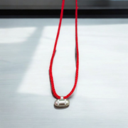 Set of 5 small silver-coated Taweez designed for children and girls, with smooth edges and lightweight design for comfort and safety