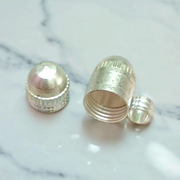 Set of 5 small silver-coated Taweez designed for children and girls, with smooth edges and lightweight design for comfort and safety