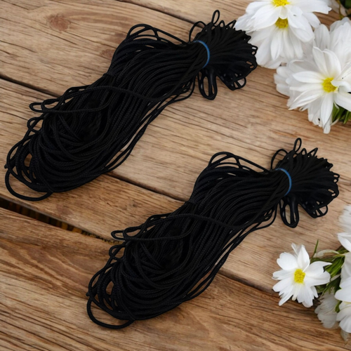 Set of two 20-meter rolls of traditional black thread (Kala Dhaga) for Taweez and spiritual rituals