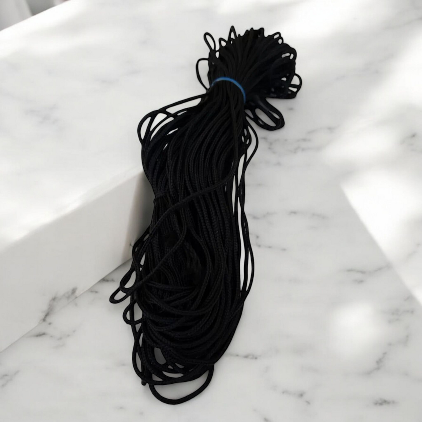Set of two 20-meter rolls of traditional black thread (Kala Dhaga) for Taweez and spiritual rituals