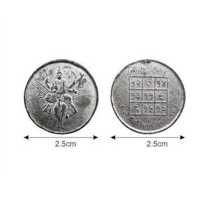 Shani Yantra Coin – Ranga Shani Yantra Sikka for Lal Kitab Remedies & Shani Dosh Nivaran – Malawala