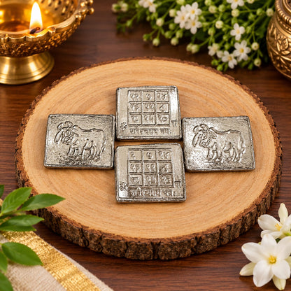 Shani Yantra Coin Set of 10 Ranga Shani Sikka for Puja remedies and worship