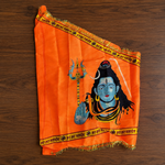 Shiv Ji Flag Om Namah Shivaay Saffron Bholenath Jhanda 40x60 Inch Religious Temple Flag