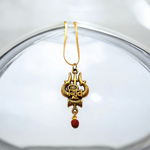 Shiv Locket with Rudraksha - Pendant with Chain for Spiritual Strength & Blessings - Malawala