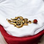 Shiv Locket with Rudraksha - Pendant with Chain for Spiritual Strength & Blessings - Malawala