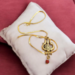 Shiv Locket with Rudraksha - Pendant with Chain for Spiritual Strength & Blessings - Malawala