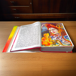 Shiv Mahapuran Hindi book with traditional artwork of Lord Shiva on the cover, featuring bold Hindi text and rich mythological content