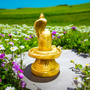 Shivling in Brass with Sheshnaag | Malawala