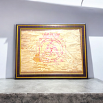 Shri Durga Bissa Yantra 27x35 CM On Bhojpatra With Frame - Malawala