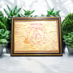 Shri Durga Bissa Yantra 27x35 CM On Bhojpatra With Frame - Malawala