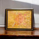 Shri Yantra 27x34 CM On Bhojpatra With Frame - Malawala