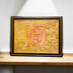 Shri Yantra 27x34 CM On Bhojpatra With Frame - Malawala