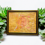 Shri Yantra 27x34 CM On Bhojpatra With Frame - Malawala