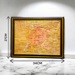 Shri Yantra 27x34 CM On Bhojpatra With Frame - Malawala