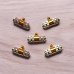 Silver And Brass Stylish Taweez | Spiritual Amulet With Free Bhojpatra Sheet For Taweez | Spiritual Taweez Set of 5