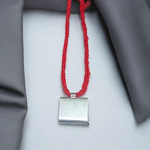 Silver Square Taweez with Free Bhojpatra Sheet | Special For Muslim Tantra | Spiritual Amulet Set