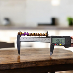 Stretchable bracelet made with lab certified 8mm Tiger Eye and Amethyst gemstone beads, ideal for meditation and daily wear